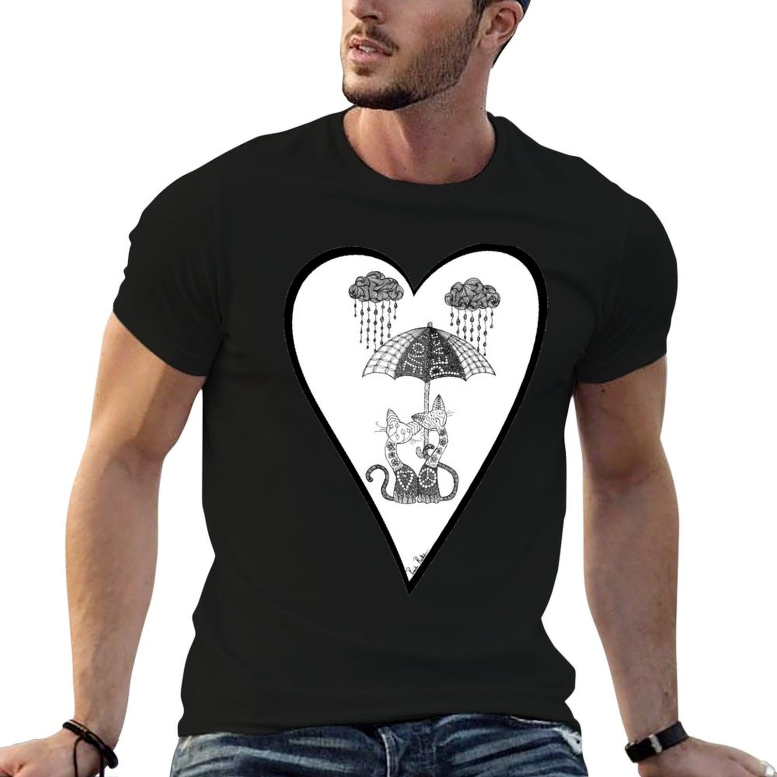 Men'S Fashion Umbrella - Футболка с принтом «Сиэтлские котики под