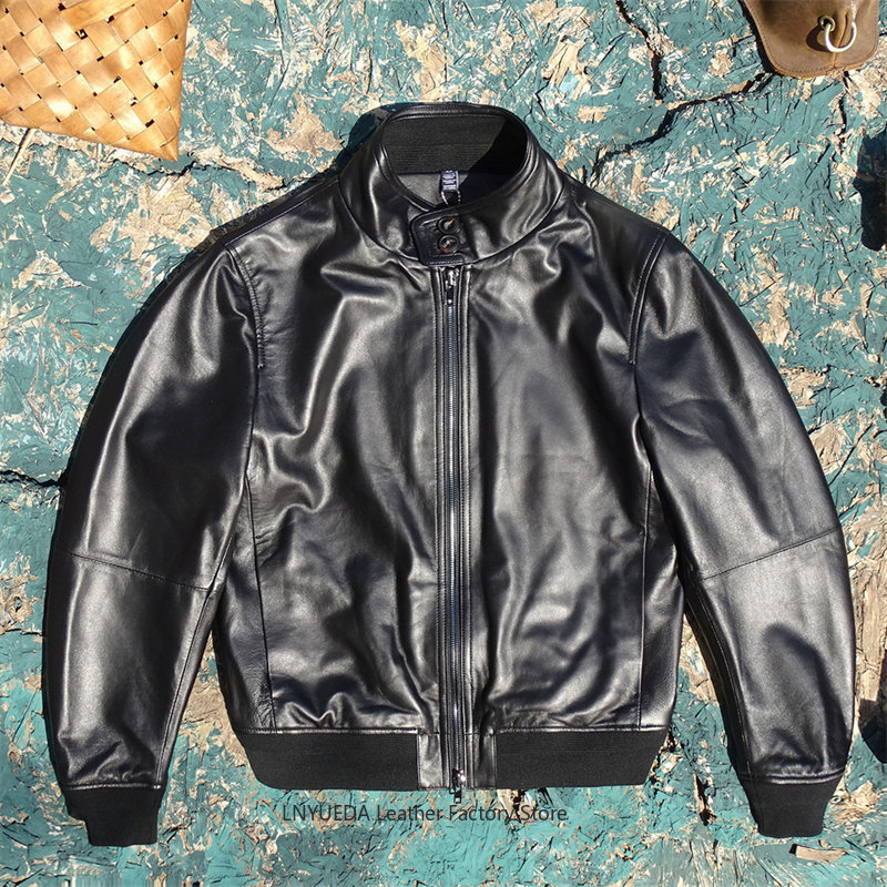 Harrington Jacket - Мужская мягкая итальянская куртка-харрингтон из натуральной