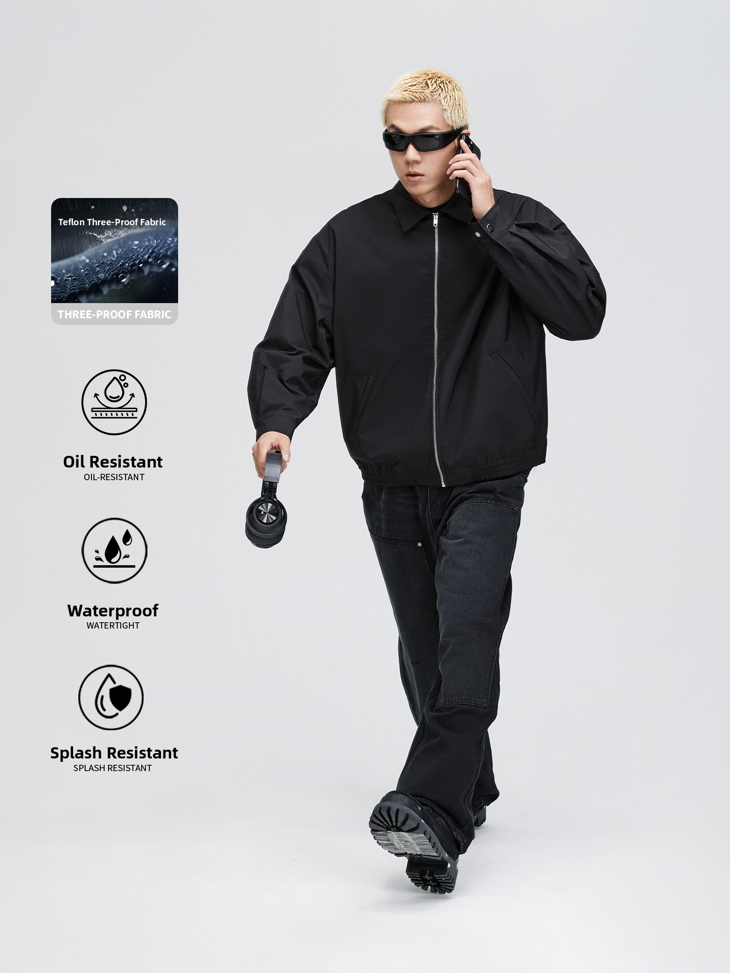 Harrington Jacket - Свободная куртка Cleanfit Casual Wide Fitness
