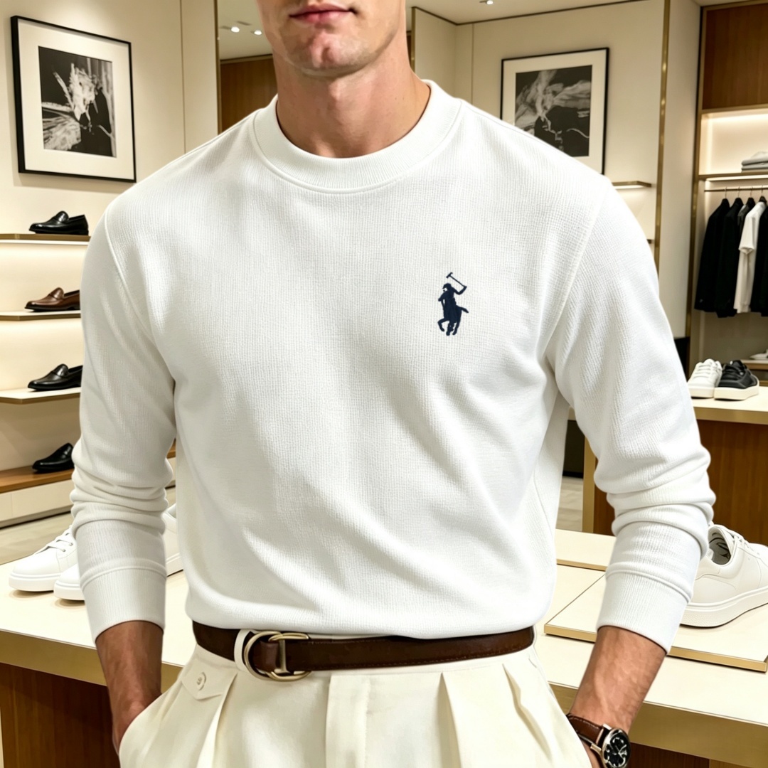 Men'S Fashion Brands - Мягкая хлопковая мужская футболка с длинным