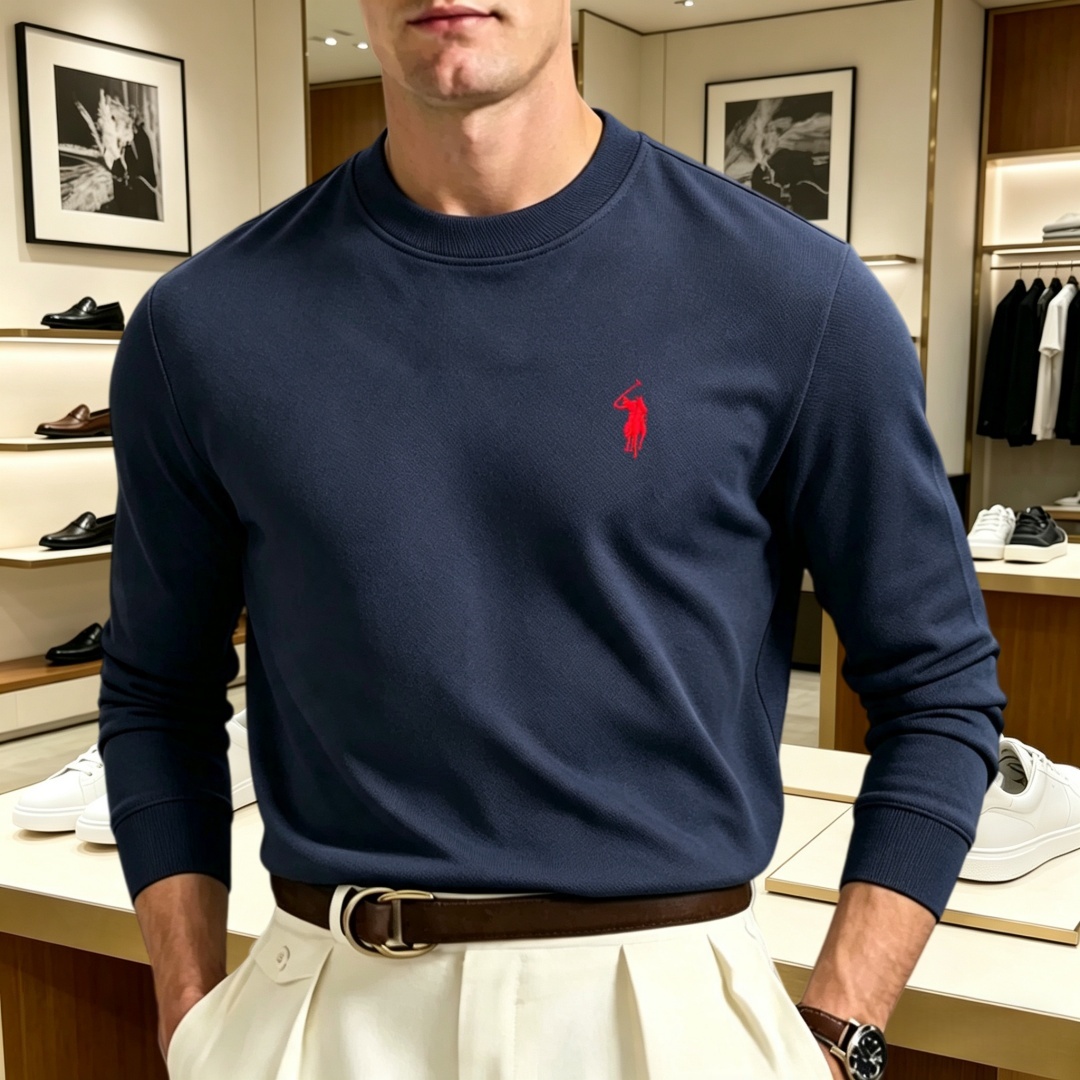Men'S Fashion Brands - Мягкая хлопковая мужская футболка с длинным