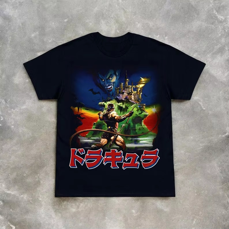 Men'S Fashion From The 80S - Футболка Castlevania NES Konami в стиле