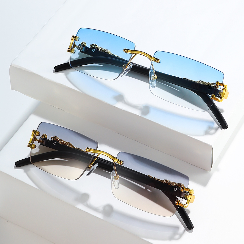 Men'S Fashion Rimless Glasses - 1 шт. Модные винтажные солнцезащитные очки