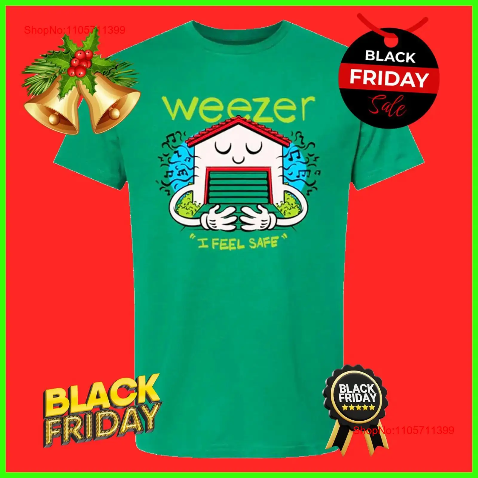Men'S Fashion Garage - Футболка Weezer Garage I Feel Safe