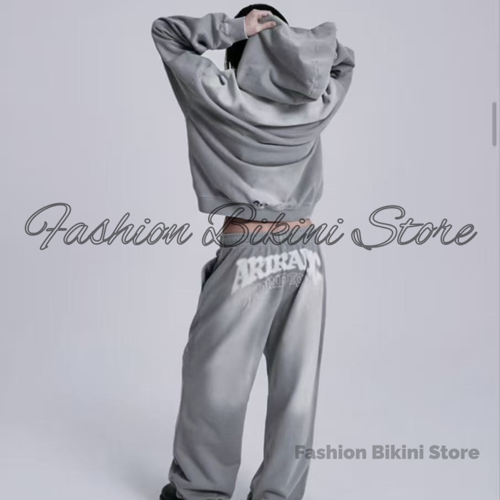 Mens Fashion Zip Up - НОВИНКА: Серый ретро-худи с 3D-вышивкой ARIRANG,