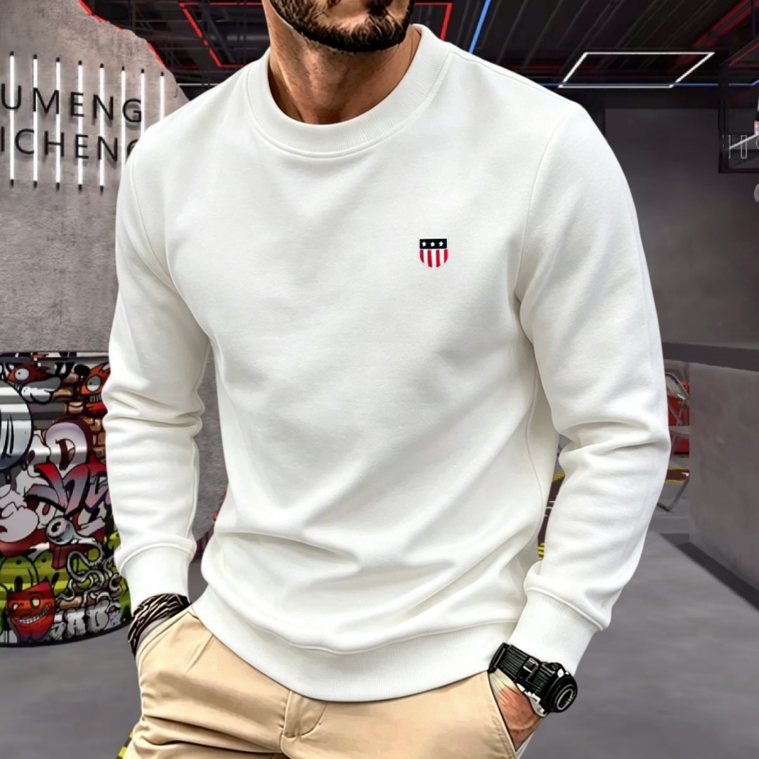 Men'S Fashion Brands - Мягкая хлопковая мужская футболка с длинным