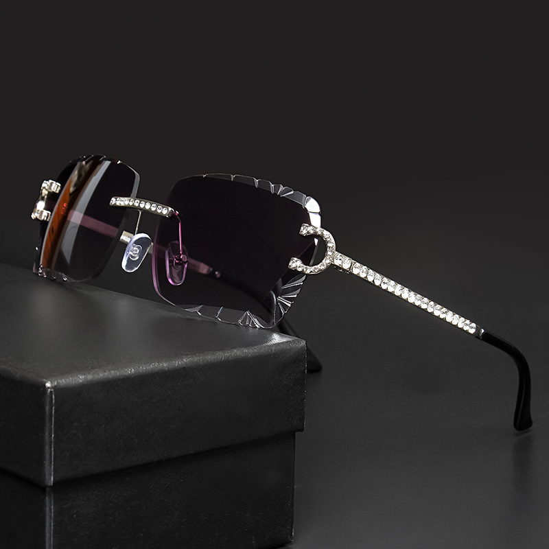 Men'S Fashion Rimless Glasses - Модные квадратные солнцезащитные очки без оправы,