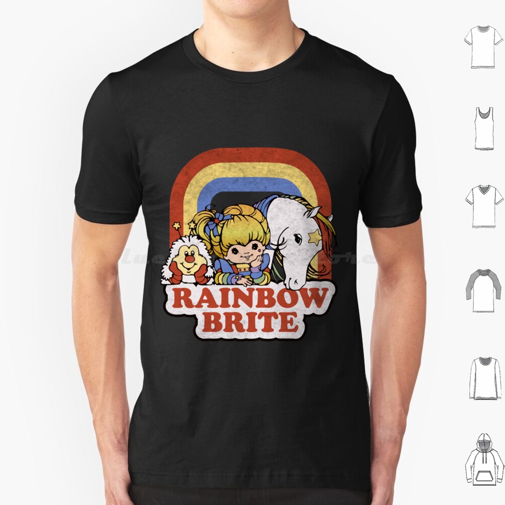 Men'S Fashion From The 80S - Футболка Rainbow Brite, хлопковая футболка для