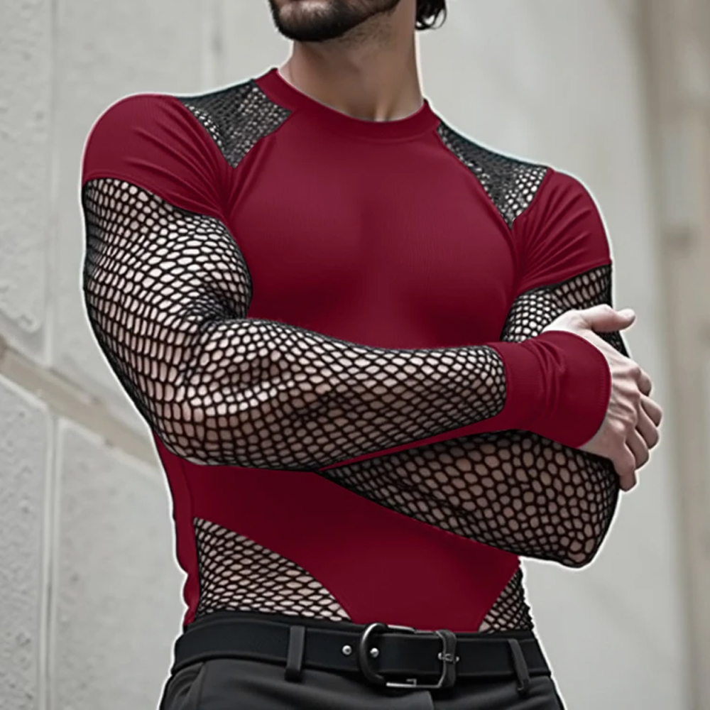 Men'S Fashion Designer - Мужской модный боди с длинными рукавами