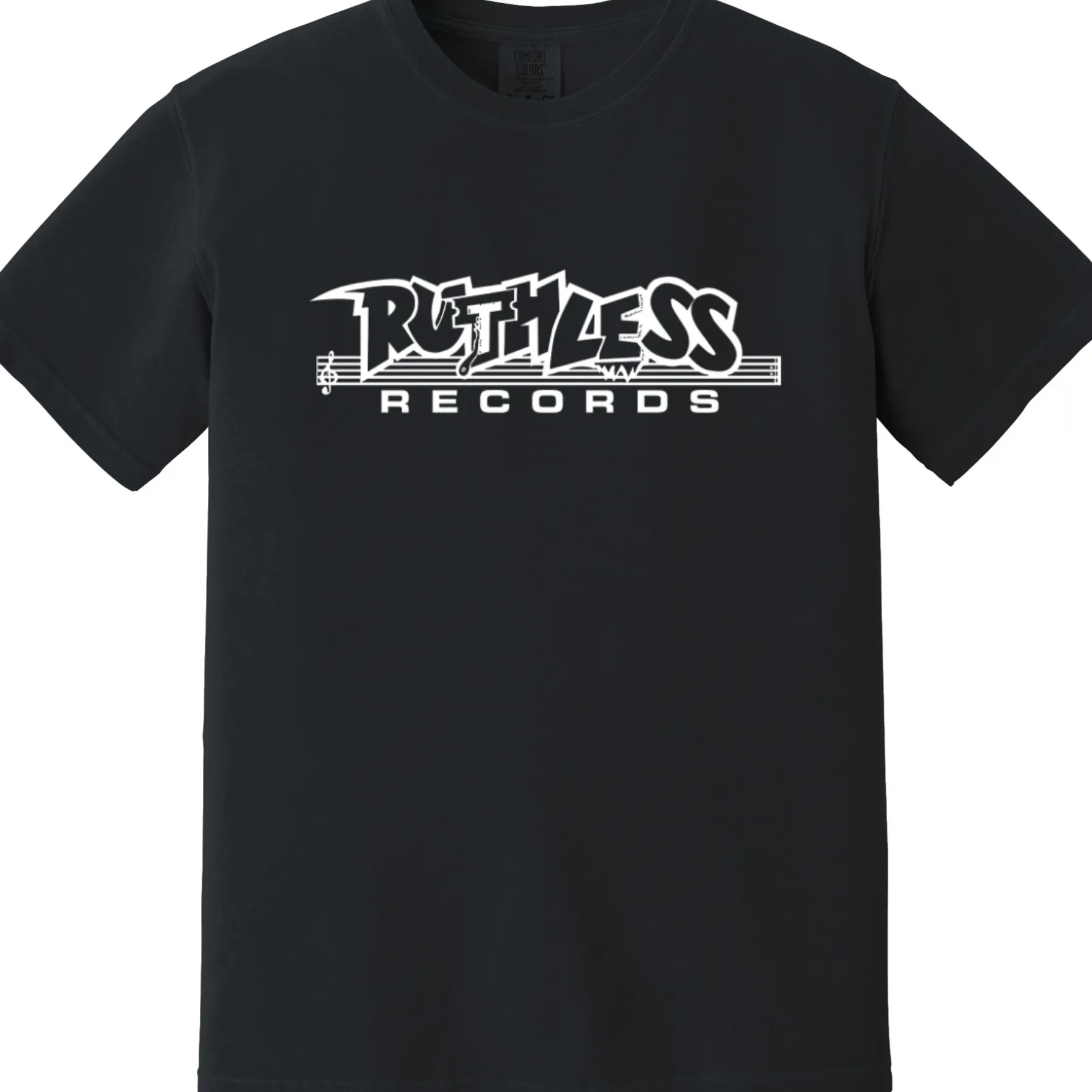 Men'S Fashion From The 80S - Футболка Ruthless Records Heavyweight - универсальная