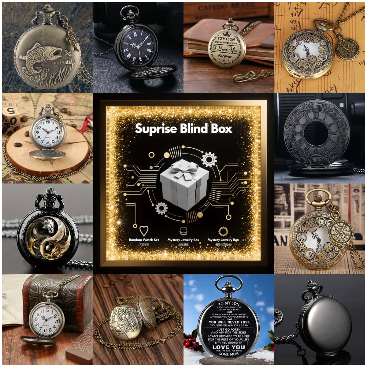 1 шт., загадочные часы-сюрприз – обзор и цена Fashion Mens Watches