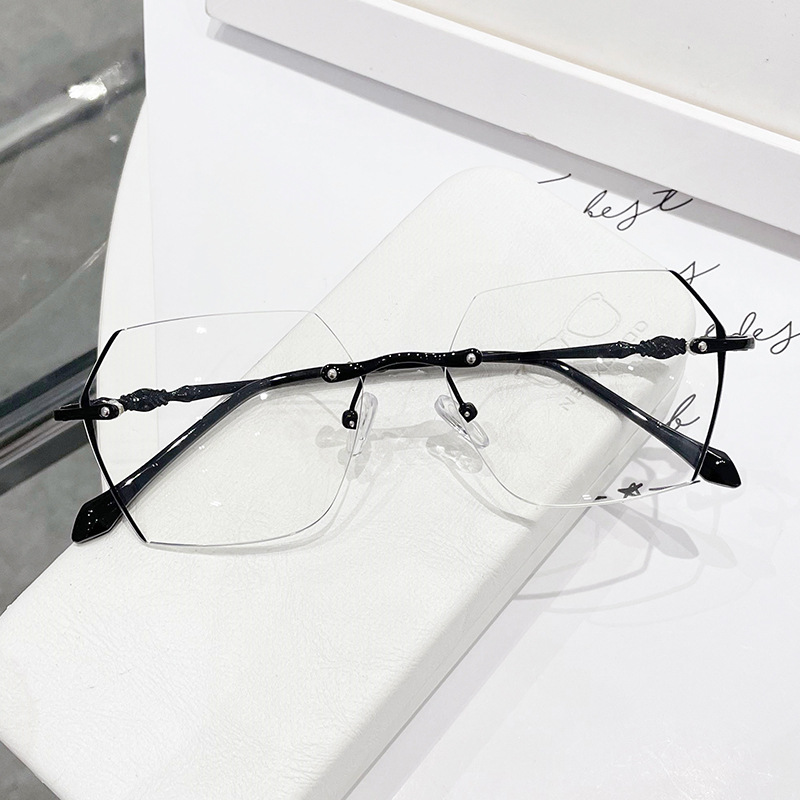 Очки для близорукости без опра – обзор и цена Men'S Fashion Rimless Glasses