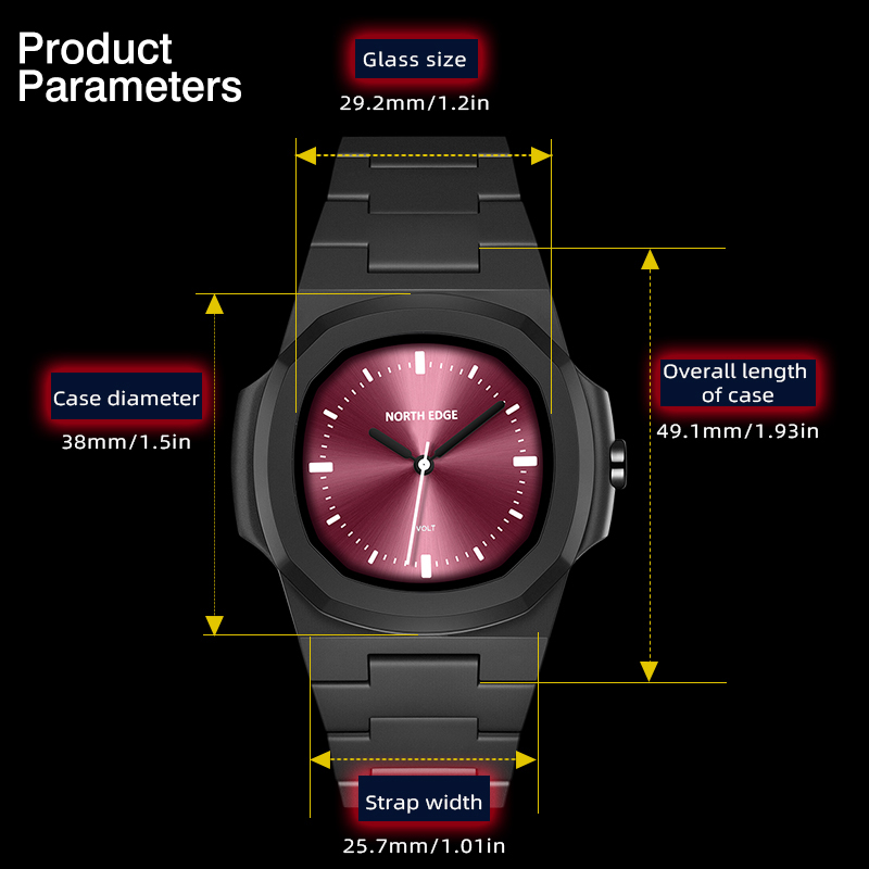 Часы NORTH EDGE для мужчин, но – обзор и цена Fashion Mens Watches