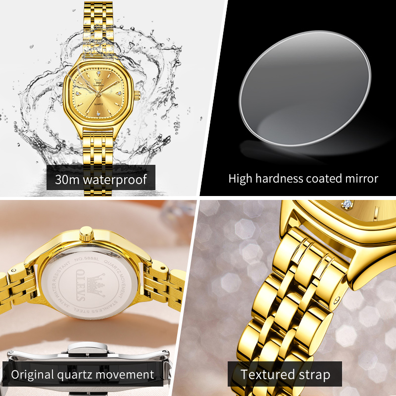OLEVS 5888 женские часы золоты – обзор и цена Fashion Mens Watches