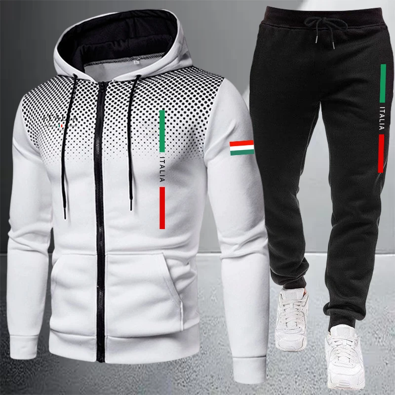 Мужской спортивный костюм: пов – обзор и цена Mens Fashion Zip Up