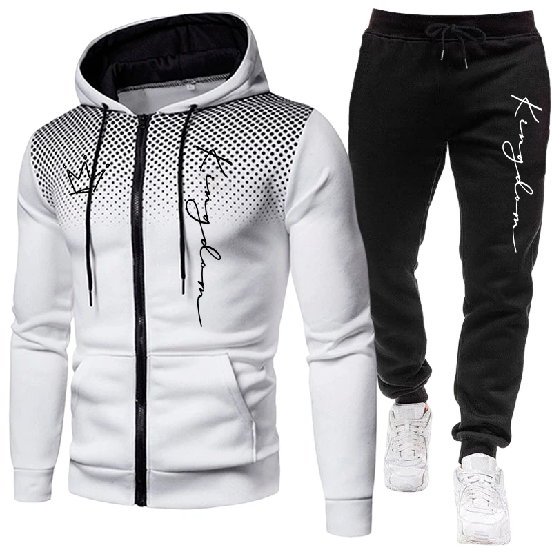 Мужской спортивный костюм King – обзор и цена Mens Fashion Zip Up