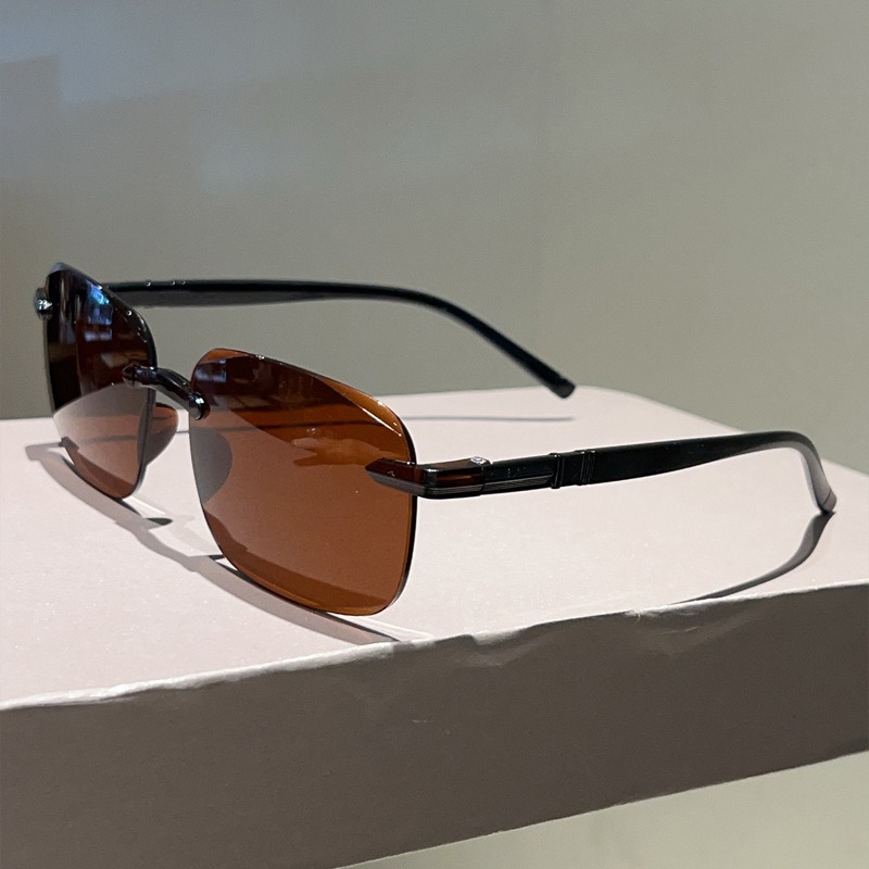 Модные мужские солнцезащитные  – обзор и цена Men'S Fashion Rimless Glasses
