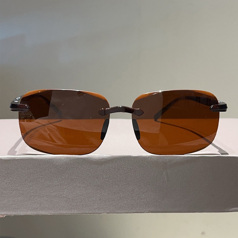 Модные мужские солнцезащитные  – обзор и цена Men'S Fashion Rimless Glasses