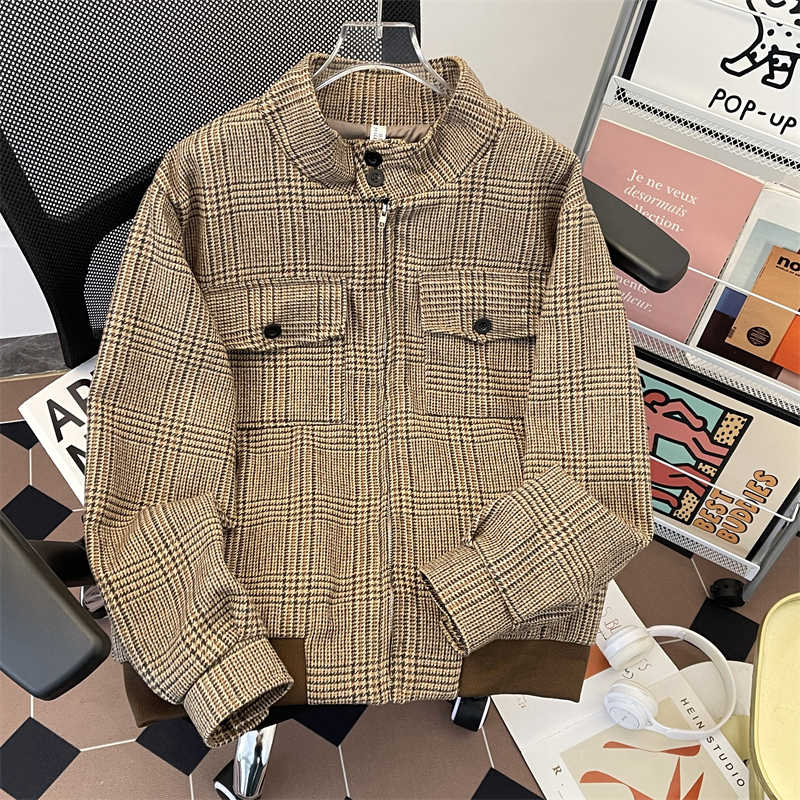 Женская коричневая клетчатая о – обзор и цена Harrington Jacket