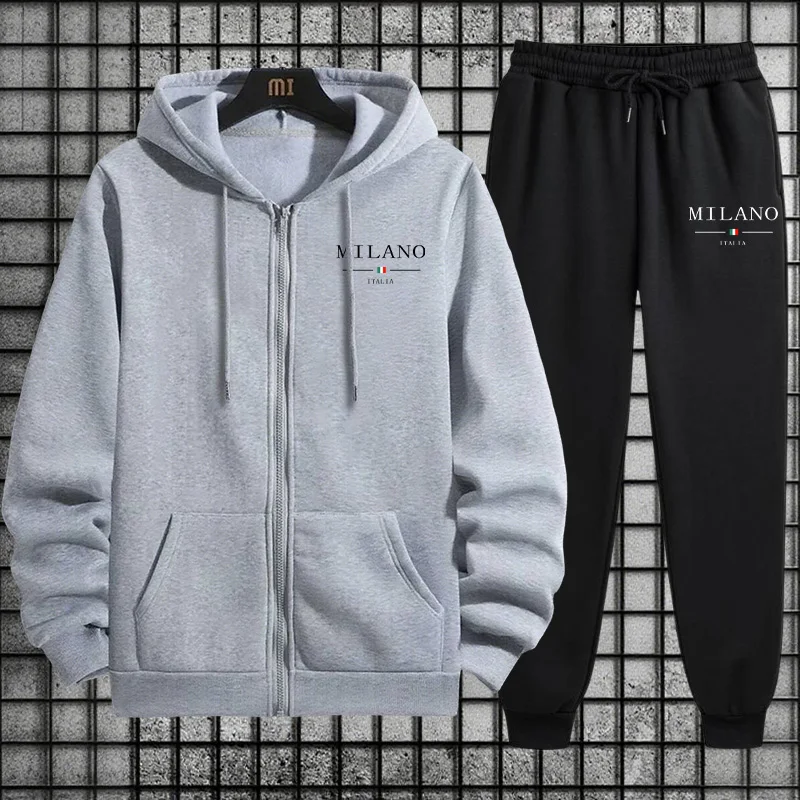 Мужской спортивный костюм Весн – обзор и цена Mens Fashion Zip Up