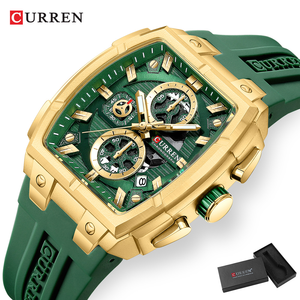 Роскошные винтажные часы CURRE – обзор и цена Fashion Mens Watches