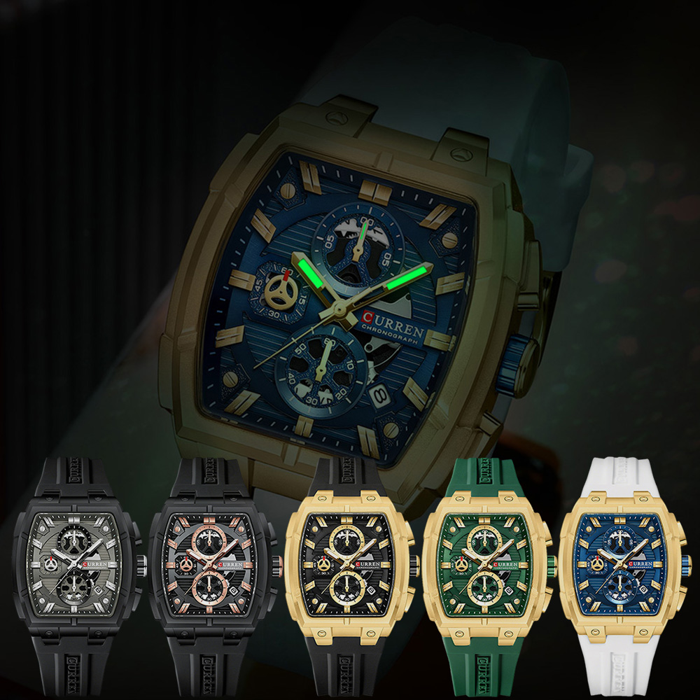 Роскошные винтажные часы CURRE – обзор и цена Fashion Mens Watches