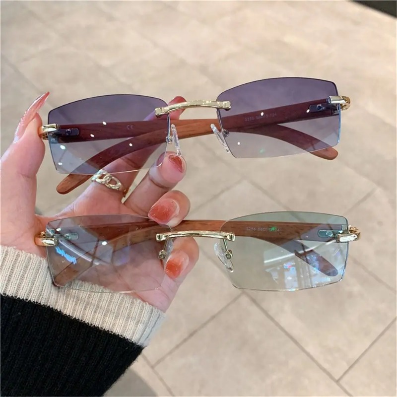 Модные панк-солнцезащитные очк – обзор и цена Men'S Fashion Rimless Glasses