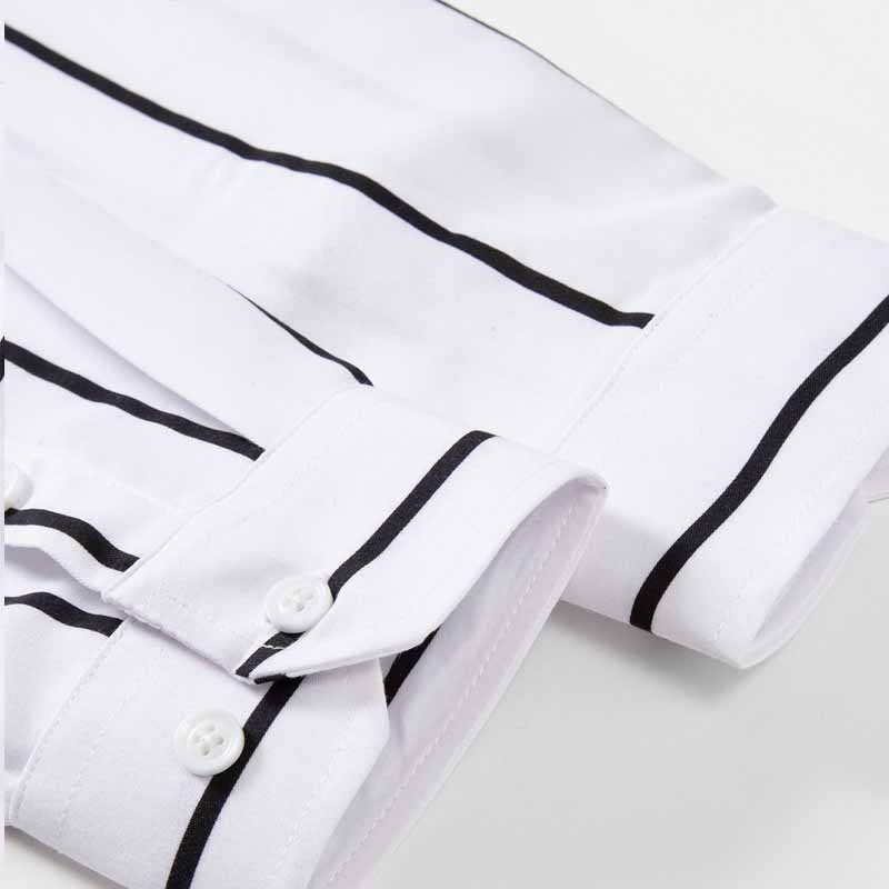Мужская полосатая рубашка с дл – обзор и цена Mens Fashion Dress Shirts
