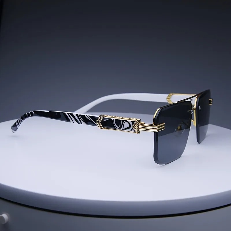 Модные солнцезащитные очки без – обзор и цена Men'S Fashion Rimless Glasses