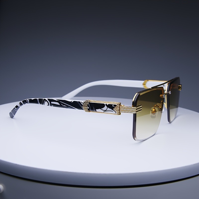 Модные солнцезащитные очки без – обзор и цена Men'S Fashion Rimless Glasses