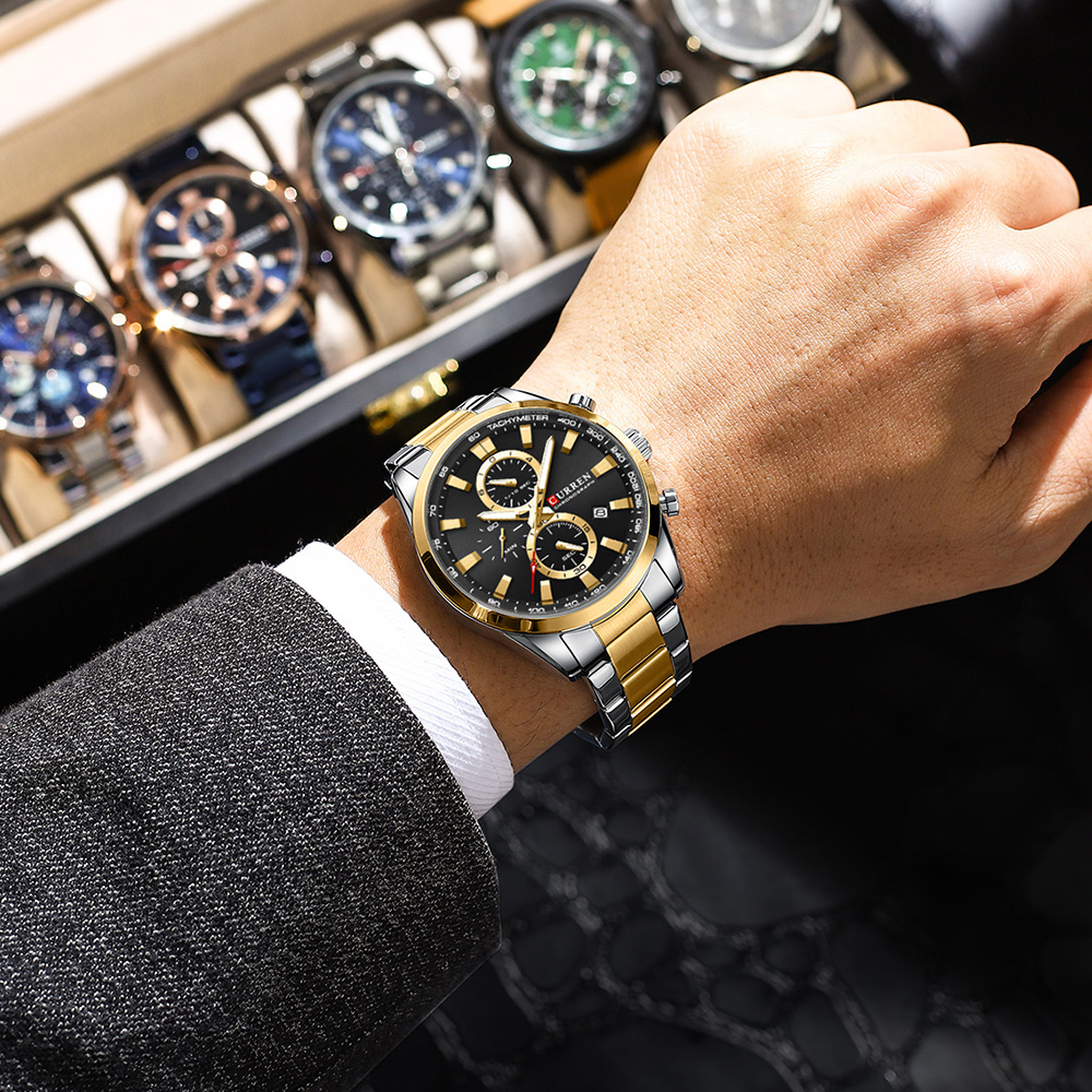 CURREN повседневные кварцевые  – обзор и цена Fashion Mens Watches