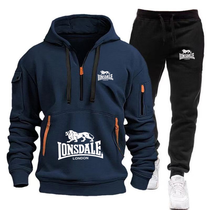 Мужской комплект LONSDALE: худ – обзор и цена Mens Fashion Zip Up
