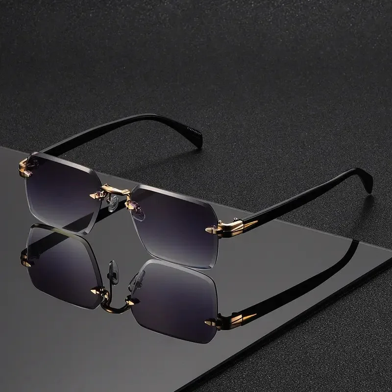 Солнцезащитные очки без оправы – обзор и цена Men'S Fashion Rimless Glasses
