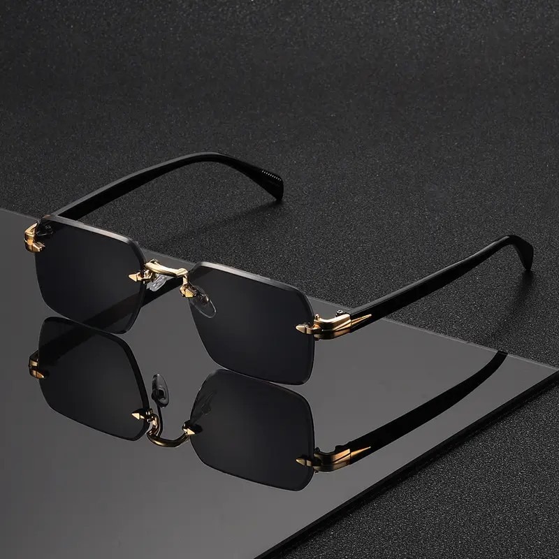 Солнцезащитные очки без оправы – обзор и цена Men'S Fashion Rimless Glasses
