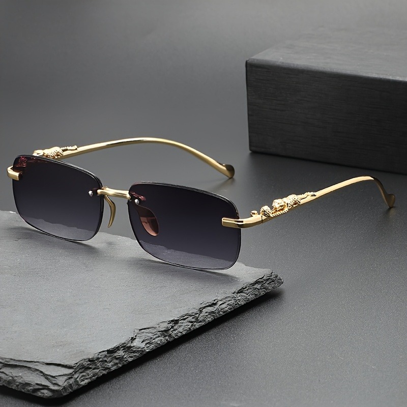 Модные металлические солнцезащ – обзор и цена Men'S Fashion Rimless Glasses